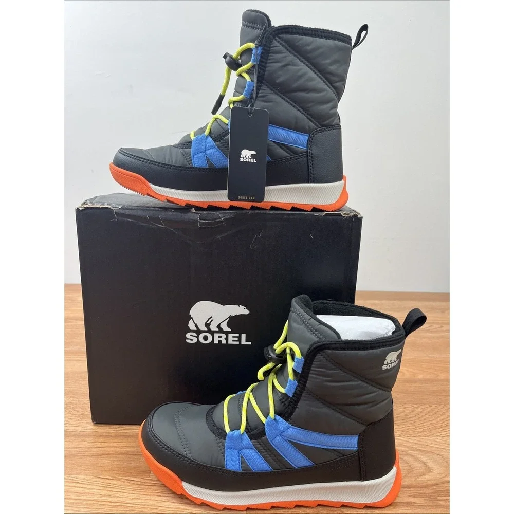 Sorel Youth Whitney II Plus Lace Waterproof Winter Boots Big Kid Size 5 NEW
